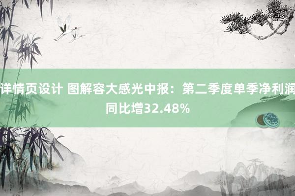 详情页设计 图解容大感光中报：第二季度单季净利润同比增32.48%