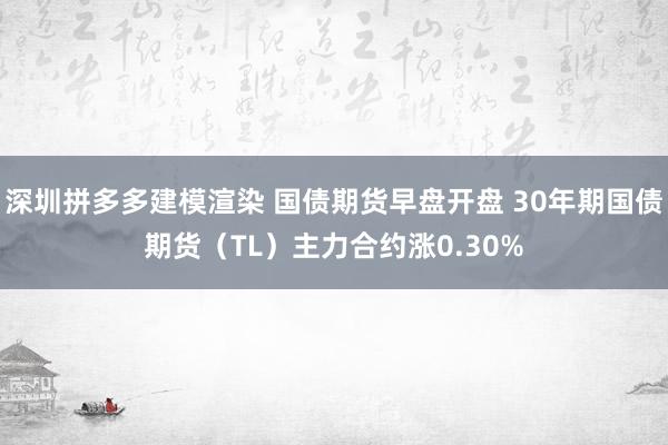 深圳拼多多建模渲染 国债期货早盘开盘 30年期国债期货（TL）主力合约涨0.30%